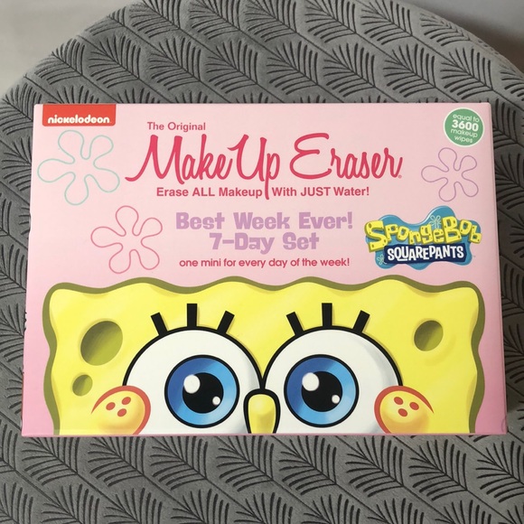 MakeUp Eraser Other Nwt Makeup Eraser Spongebob Pattern 7 Day Set